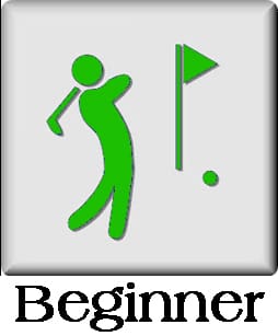 Beginner golfer skill level icon